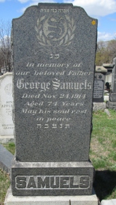 Tombstone for George Samuels